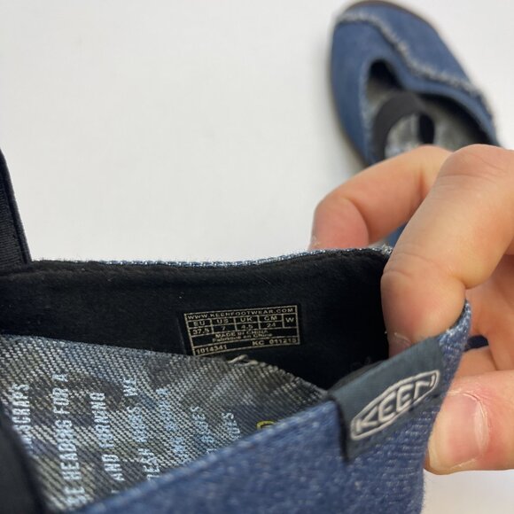 Keen The Good Jean Project Mary Jane Denim Shoes Sz 7 US Limited Edition Slip On - Picture 10 of 12